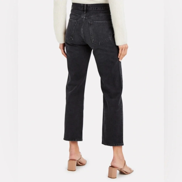 Agolde Black Ankle Cropped Jeans - Picture 4 of 9